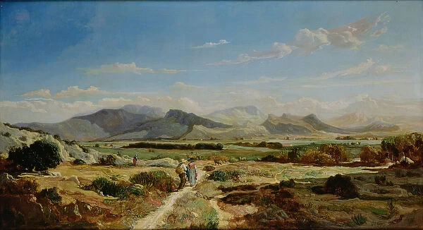 Hills near Allauch, 1862 (oil on canvas)