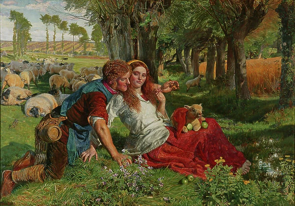 The Hireling Shepherd, 1851 (oil on canvas)