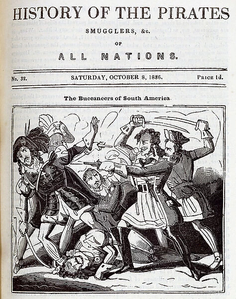 History of the Pirates...of all nations. The Buccaneers of South America, 1836 (print)