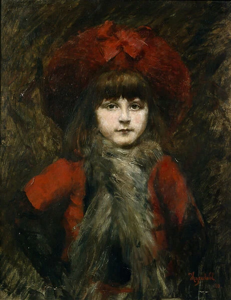 Hjalmar Johansens daughter, 1890 (oil on canvas)