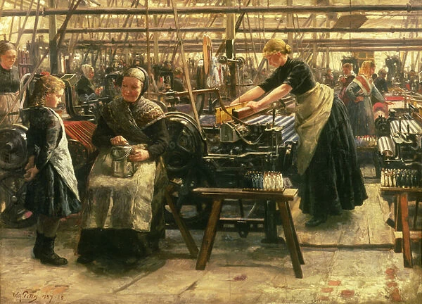 Hjula Weaving Mill, 1887-88 (oil on canvas)