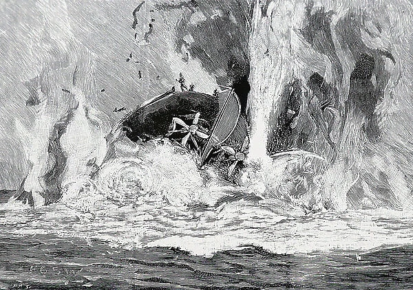 The HMS Victoria capsizing, 1850