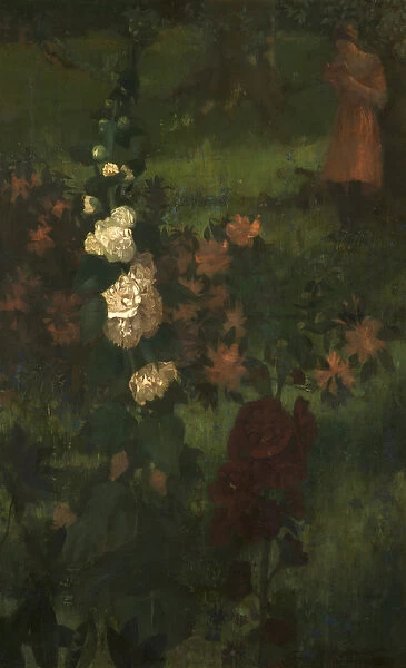 Hollyhocks (A Fairy Tale) 1890 (oil on canvas)