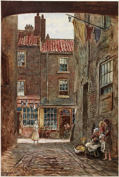 Holmes Wharf, Sunderland, 1882 (w  /  c on paper)