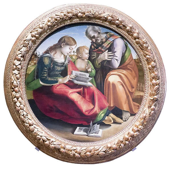 Holy family, 1485-90 circa, (tempera on wood)