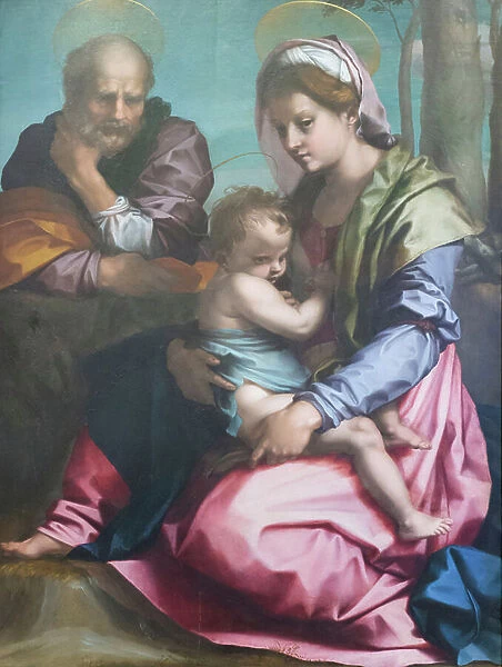 Holy family, 1524-25 (oil on panel)