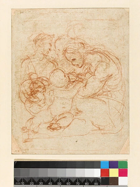 The Holy Family, c. 1510-12 (chalk on paper)