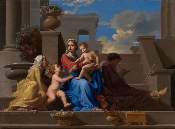 The Holy Family (oil on canvas)