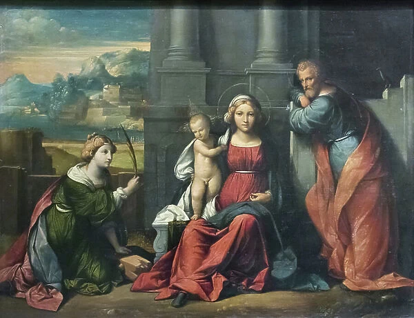 Holy Family (oil on canvas)