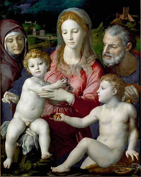 The Holy Family with Saint Anne and Saint John Child, 1550 (painting)