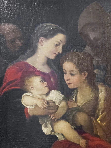 The Holy Family with Saints Francis and Catherine of Alexandria, c. 1589-92 (oil on canvas)