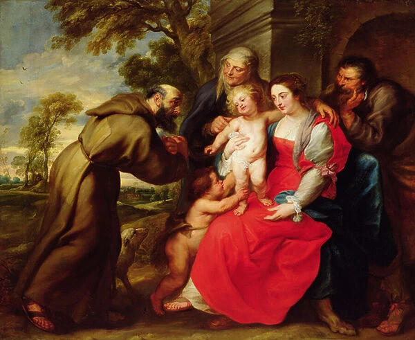 Holy Family with St. Francis, c. 1625 (oil on canvas)