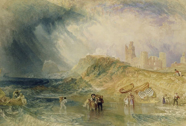 Holy Island, Northumberland, c. 1820 (oil on canvas)