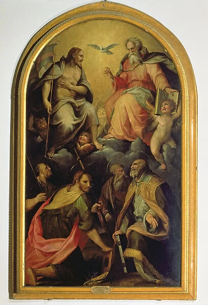 The Holy Trinity with Saints
