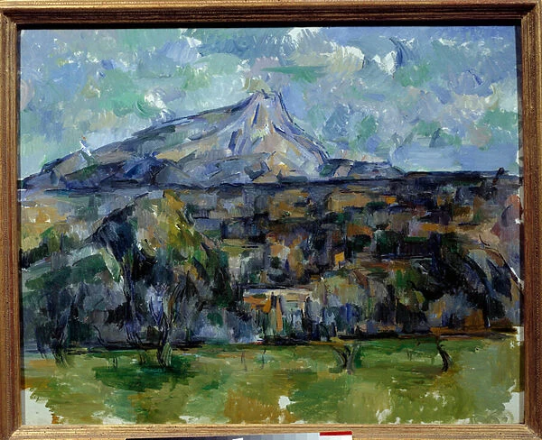 Holy Victory Mountain. Painting by Paul Cezanne (1839-1906), 1902