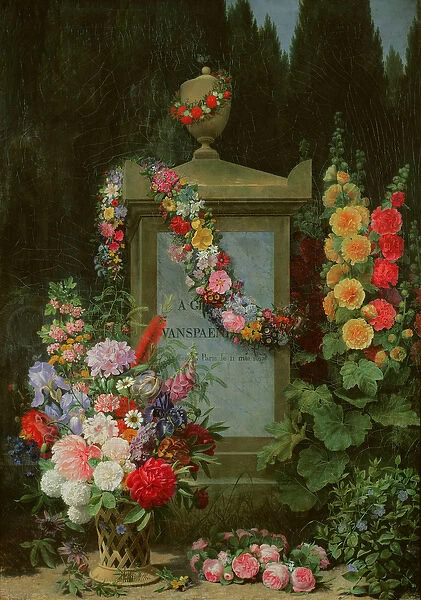 Homage to Gerard van Spaendonck, 1830 (oil on canvas)