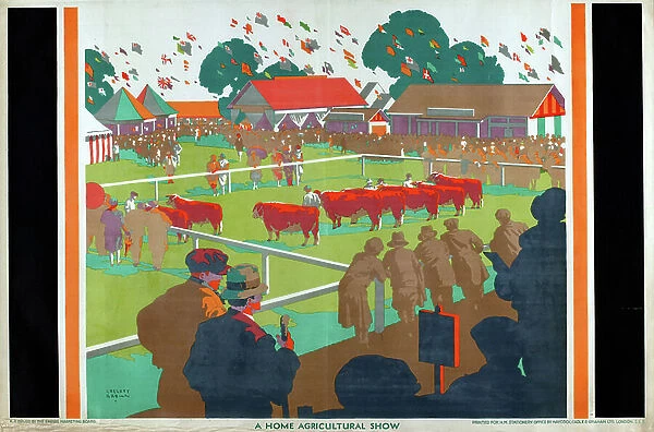 A Home Agricultural Show, 1927 (colour litho)