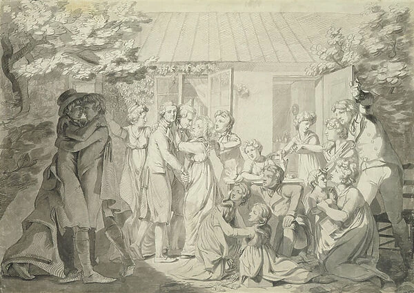 The Homecoming of the Son, 1800  /  01 (pen and ink on paper)