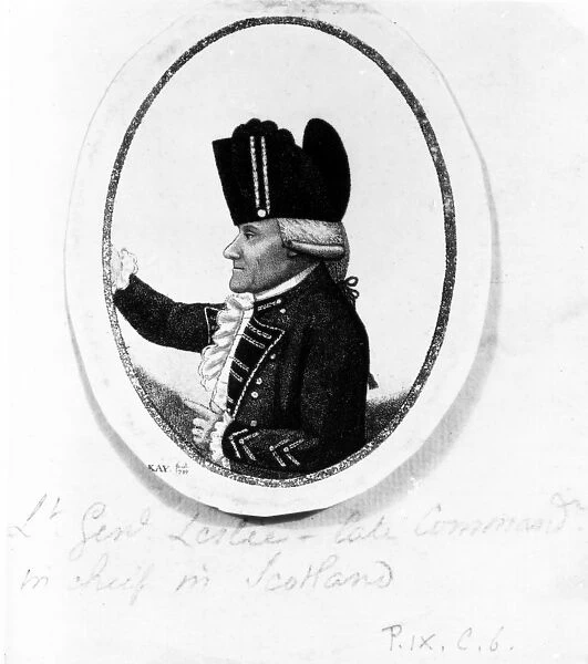 The Hon. Alexander Leslie (Ninth Regiment of Foot), illustration from Kays Portraits
