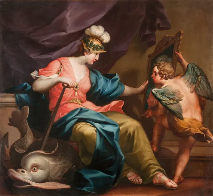 Framed Print : The Hope. 7227340 The Hope by Cignani, Carlo (1628-1719); Private Collection; (add.info.