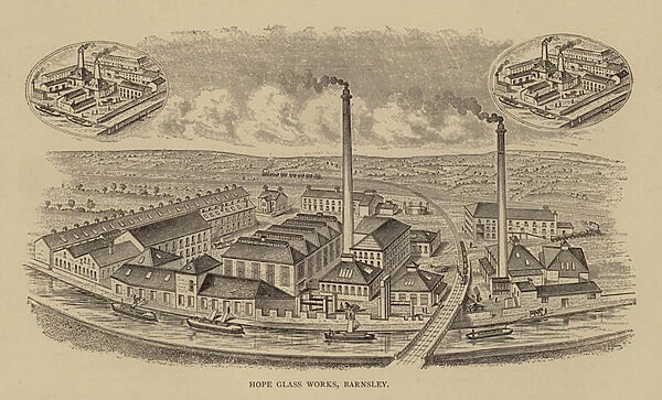 Hope Glass Works, Barnsley (engraving)