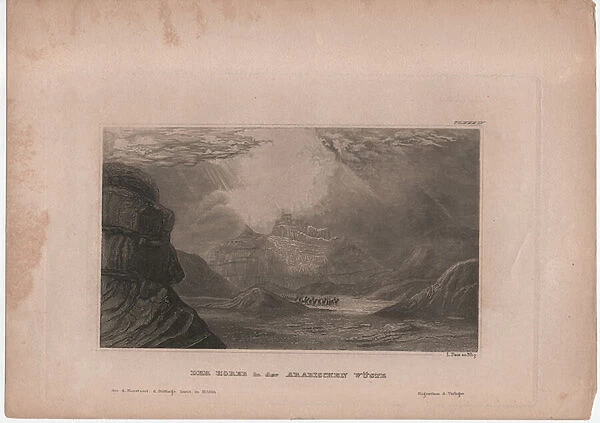 The Horeb in the Arabian Desert, 1837 (engraving)