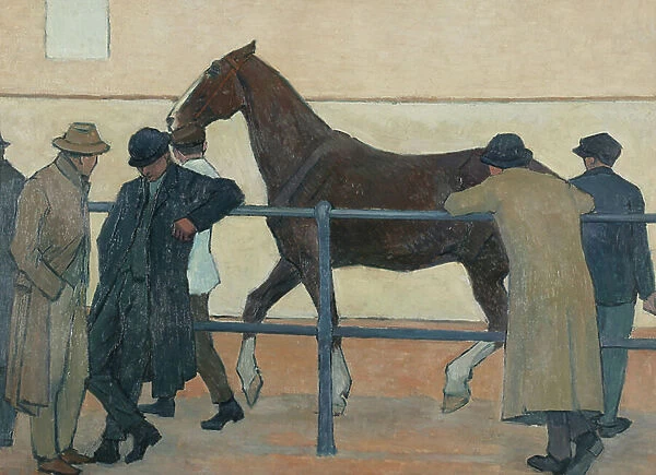 Horse Dealers, 1918 (oil on canvas)