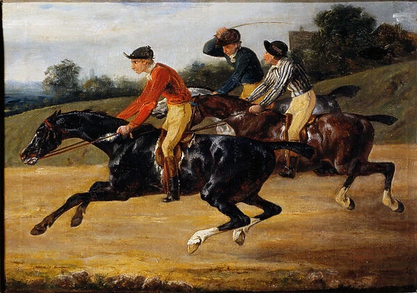Horse racing: Horse riding (Painting, 1820-1824)
