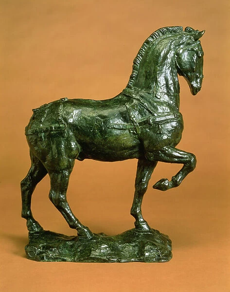 Horse without Saddle, c. 1915 (bronze with green patina)