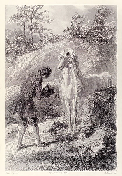 The horse stopped and stared at me, from French Edition of Gulliver