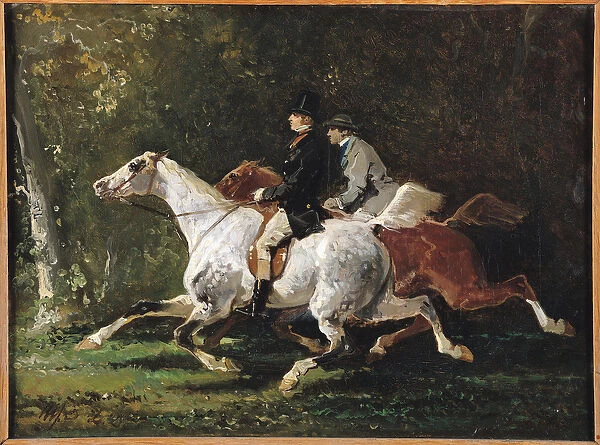 The Horsemen (oil on canvas)