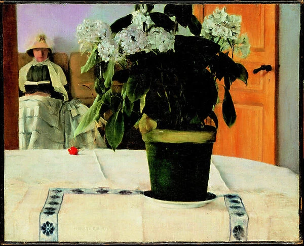 'Hortensia'Peinture de Fernand Khnopff (1858-1921)