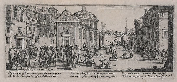 The Hospital (L Hopital), from The Miseries of War, 1633 (etching)