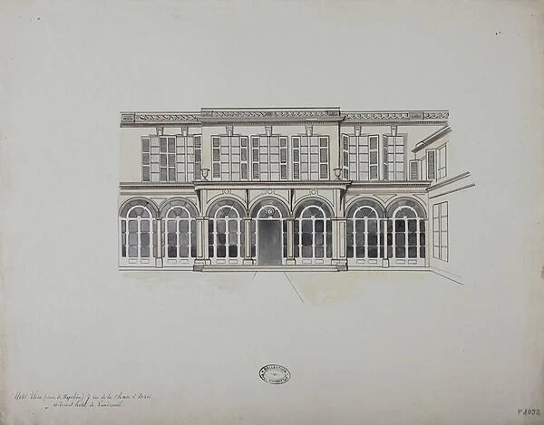 Hotel de Maurepas, 7 Rue de la Chaise, Paris, c. 1900-20 (pencil & w / c on paper)