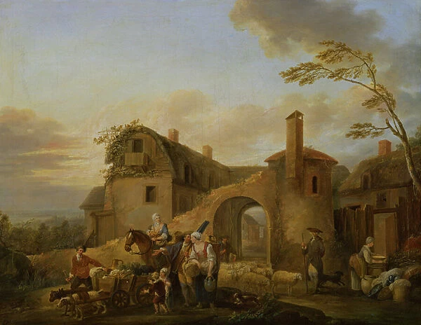 Four hours of the day: Morning, 1774 (oil on canvas)