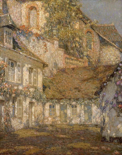 The House below the Church; La Maison sous L Eglise, 1935 (oil on canvas)