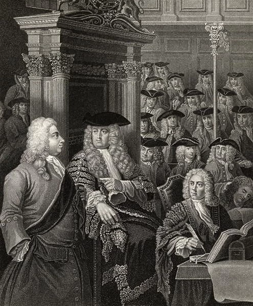 The House of Commons in Sir Robert Walpoles Administration, engraved by R. Page