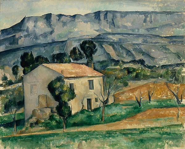 House in Provence - Cezanne, Paul (1839-1906) - 1886-1890 - Oil on canvas - Indianapolis