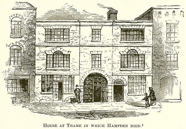 House at Thame in which Hampden Died (engraving)