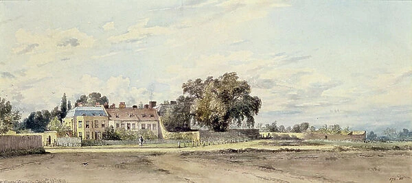 Houses at Putney Heath, 1818 (w / c)