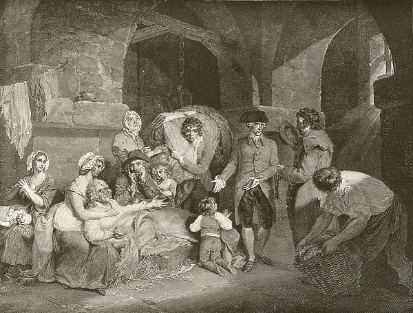 Howard relieving a prisoner (engraving)
