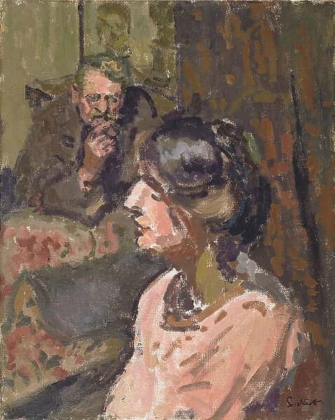 Hubby and Marie, c. 1912 (oil on canvas)