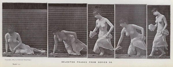 The Human Figure in Motion: Selected phases from series 56 (b  /  w photo)