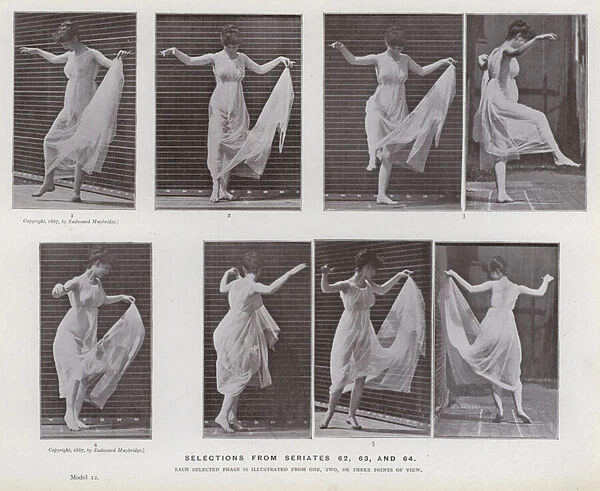 The Human Figure in Motion: Selections from seriates 62, 63, and 64 (b  /  w photo)