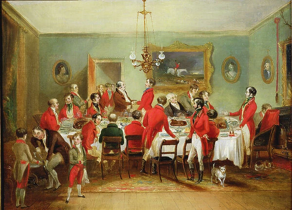 The Hunt Breakfast, Bachelors Hall, 1836 (oil on canvas)