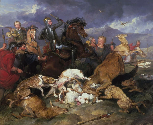 The Hunting of Chevy Chase, 1825-26 (oil on canvas)