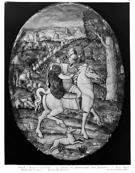 Hunting, portrait presumed to be Henri II (1519-59) and Diane de Poitiers (1499-1566)