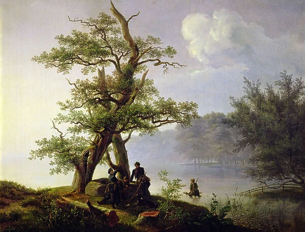 Hunting Waterfowl, 1828 (oil on canvas)