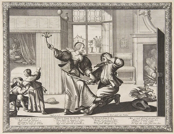 The Husband-Beater, c. 1633 (etching & engraving)