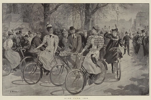 Hyde Park, 1896 (litho)
